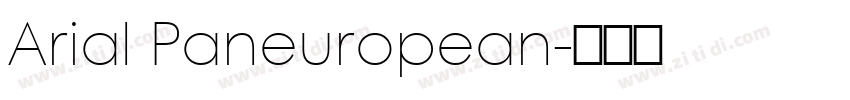 Arial Paneuropean字体转换